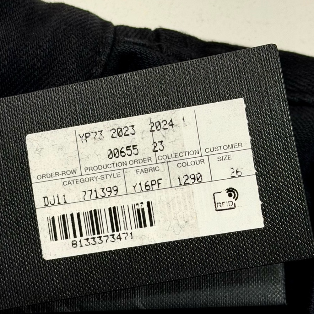 Saint Laurent Black straight jeans - Picture 4 of 16